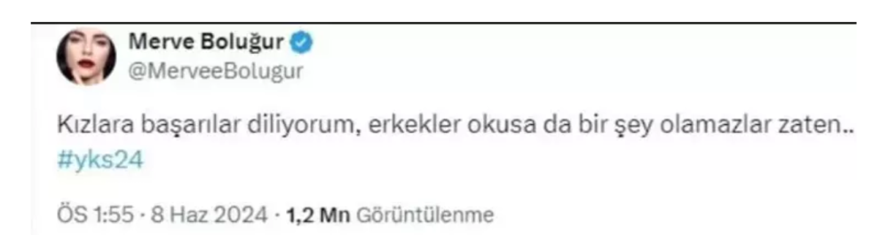 merve bolugur un yks mesaji sosyal medyada gundem oldu